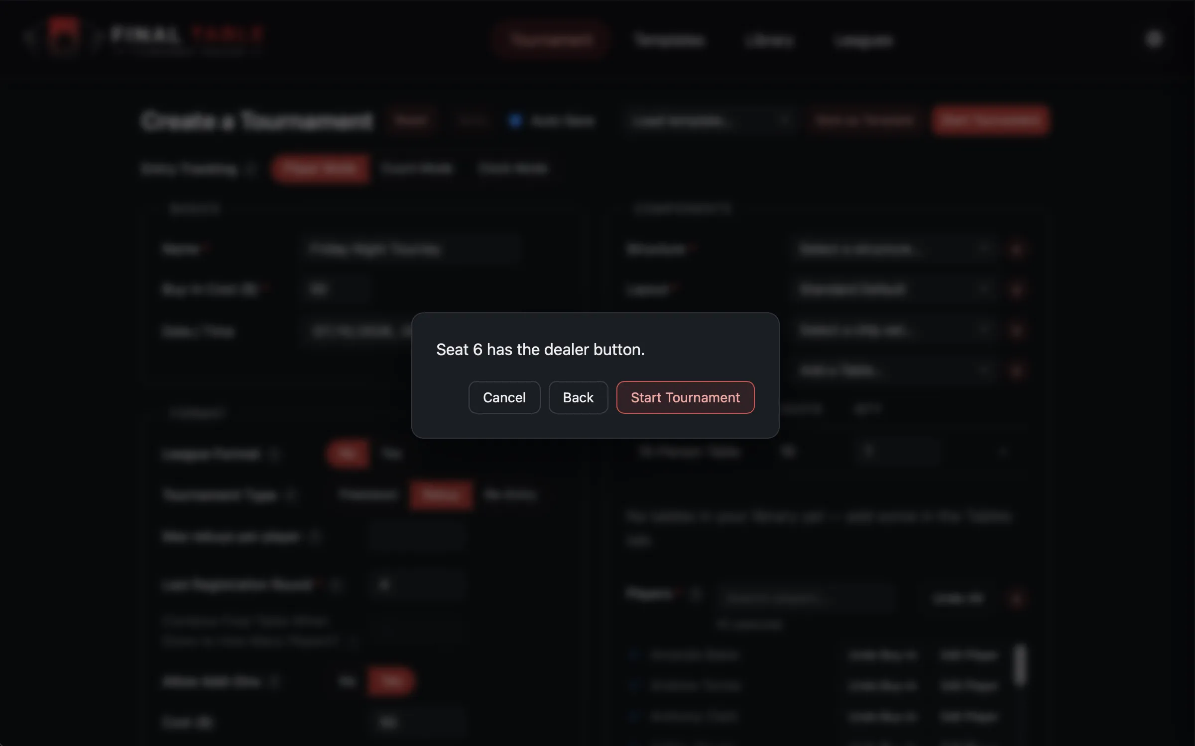 Assigning the dealer button